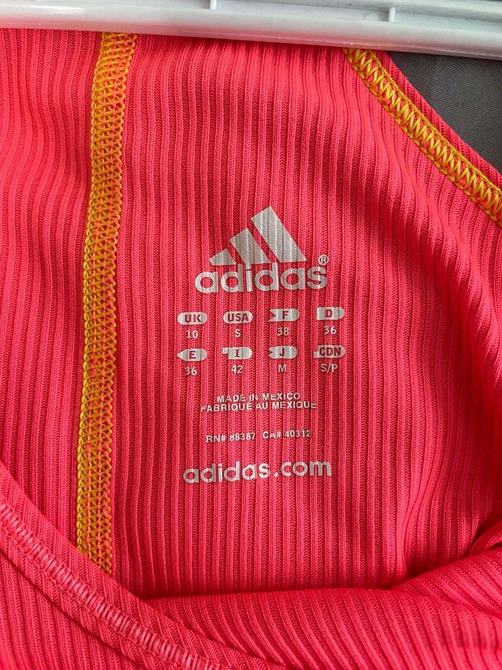 Adidas Ribbed Racerback Tank Top - Picture 2 of 2